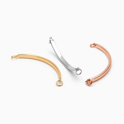 10pcs Gold/ Silver/ Rose Gold Bangles for Bracelets, Bracelet Finding Components (#GB-632)