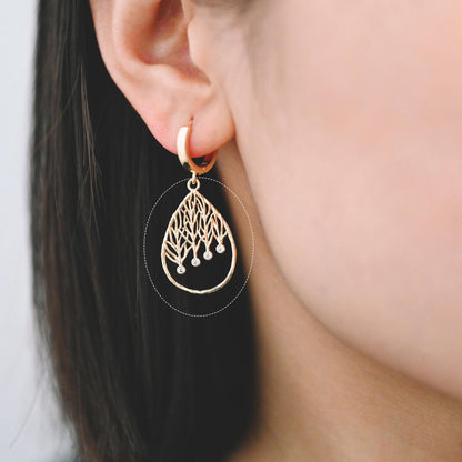 4pcs CZ Pave Geometric Charms: 18K Gold/Rhodium Plated Brass, DIY Jewelry Pendants (GB-2273)