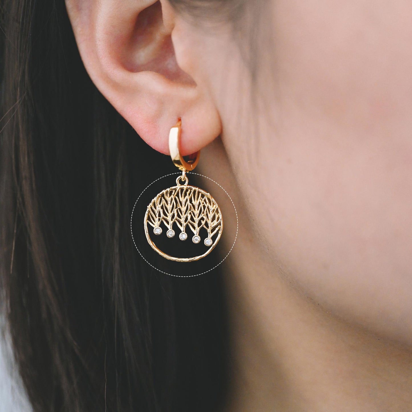 4pcs CZ Pave Geometric Charms: 18K Gold/Rhodium Plated Brass, DIY Jewelry Pendants (GB-2273)