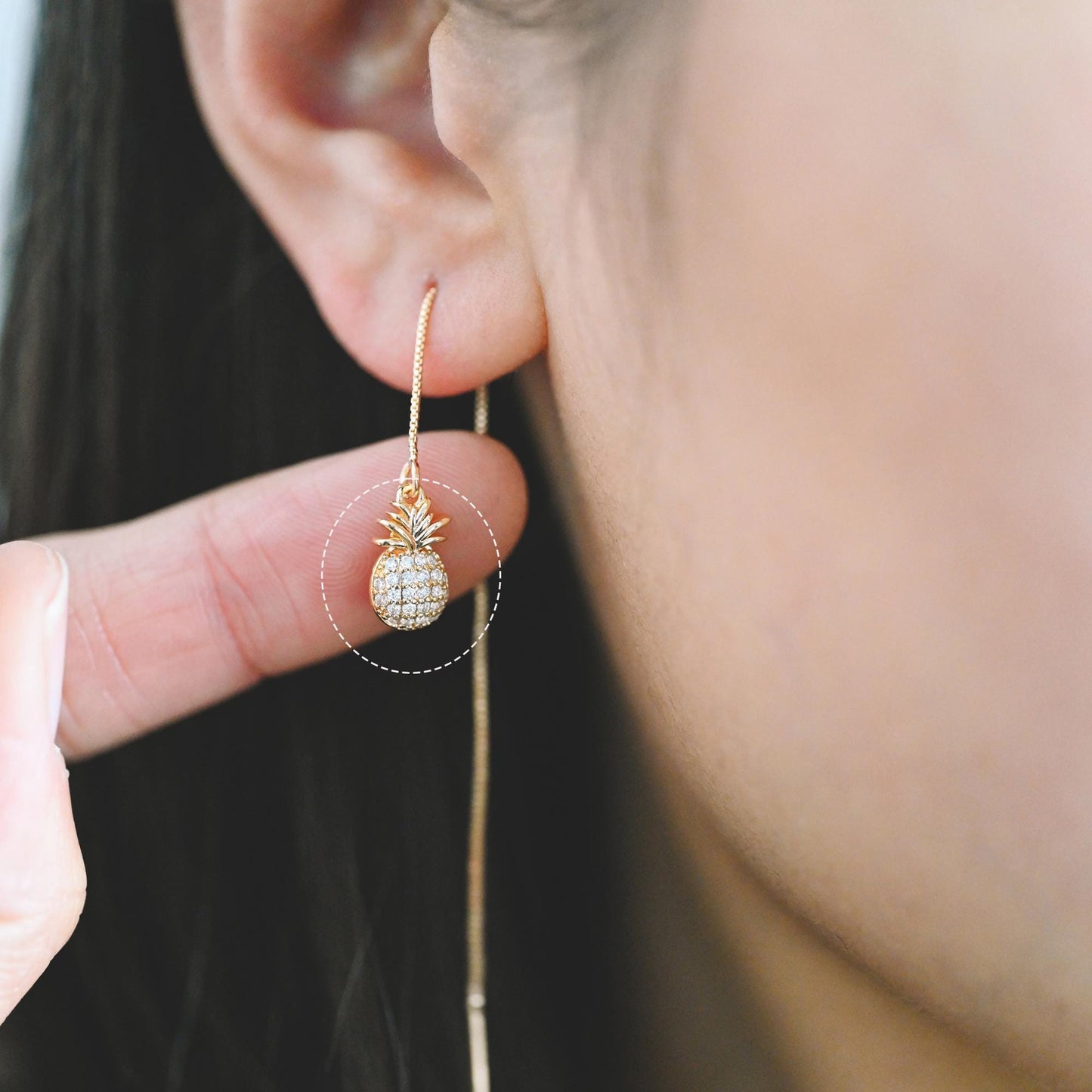 4pcs Gold/ Silver Tone Pineapple Charms , 18K Gold/ Rhodium plated Brass Pineapple Pendants (GB-4095)