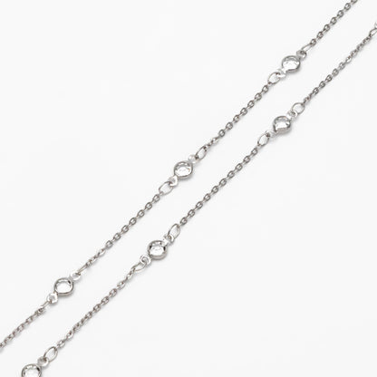 Gold plated Brass Crystal Beaded Chains, 4.5/ 7mm Round Coin Glass Beads, Lead Nickel Free (#LK-147)/ 1 Meter=3.3 ft