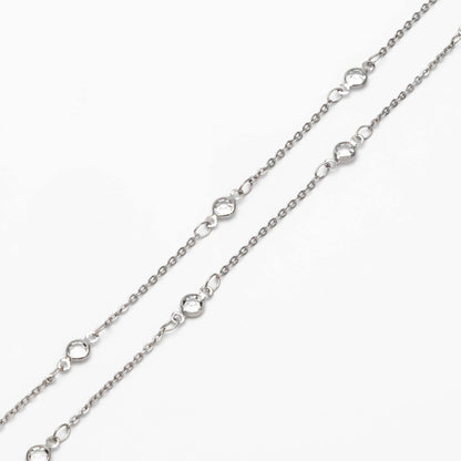 Gold plated Brass Crystal Beaded Chains, 4.5/ 7mm Round Coin Glass Beads, Lead Nickel Free (#LK-147)/ 1 Meter=3.3 ft