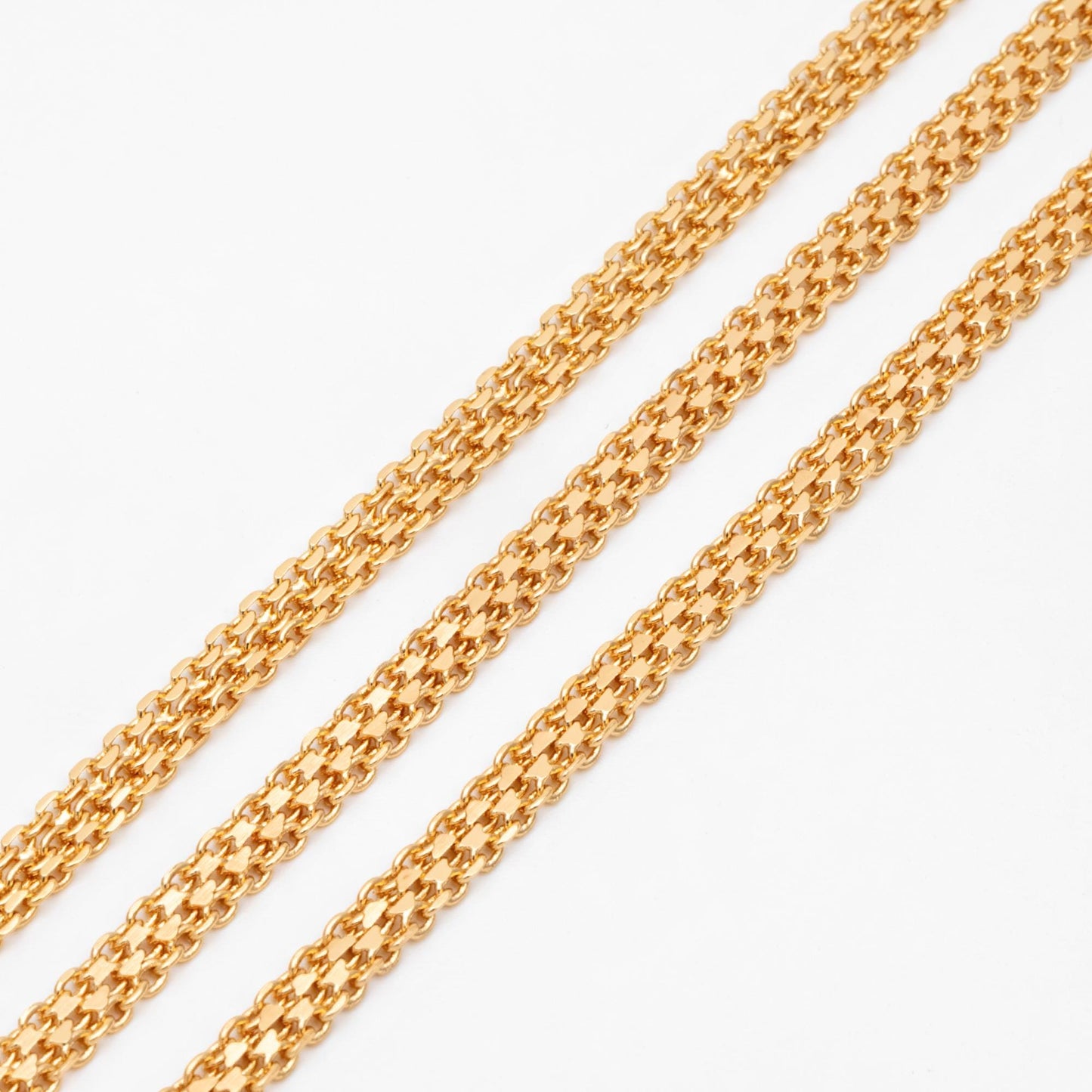 Gold plated Brass Chain,Wholesale Craft Supplies, Jewelry Supplie (#LK-323)/ 1 Meter=3.3 ft