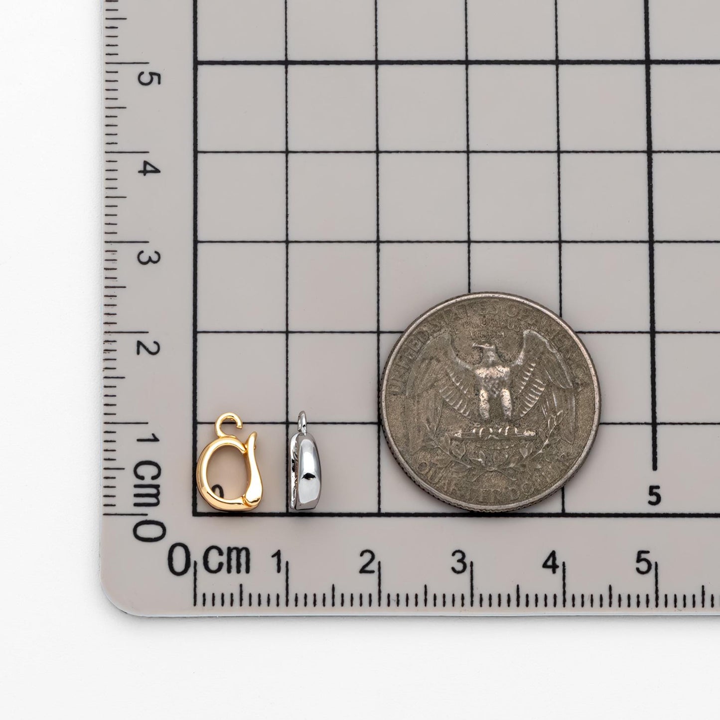 10pcs Gold/ Silver Open Loop Bail, Gold/ Rhodium Plated Bails, Small Bail, Jewelry Bail, Pendant Bails,Necklace Pendant Connector(GB-1468-E)