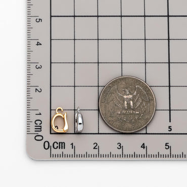 10pcs Gold/ Silver Open Loop Bail, Gold/ Rhodium Plated Bails, Small Bail, Jewelry Bail, Pendant Bails,Necklace Pendant Connector(GB-1468-E)