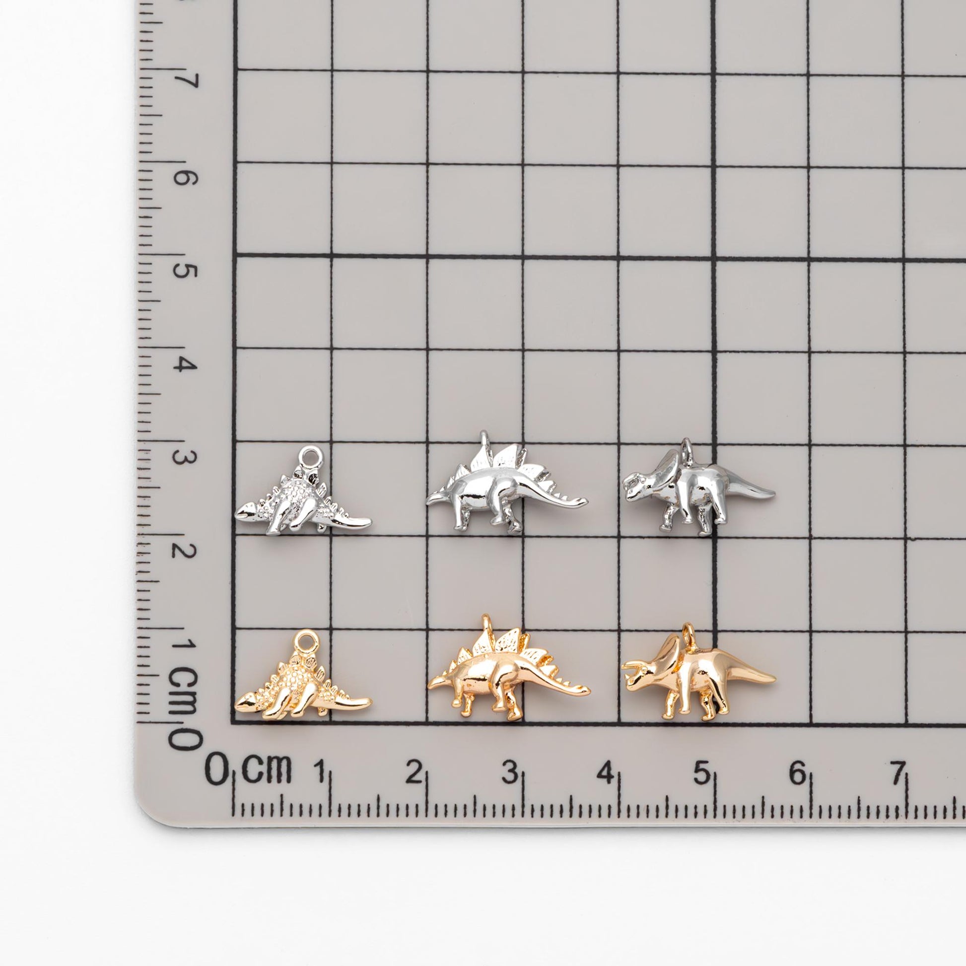 10pcs Gold/ Silver Tone Dinosaur Charm, Jewelry Making, Diy Material, Jewelry Supplies (GB-2650)