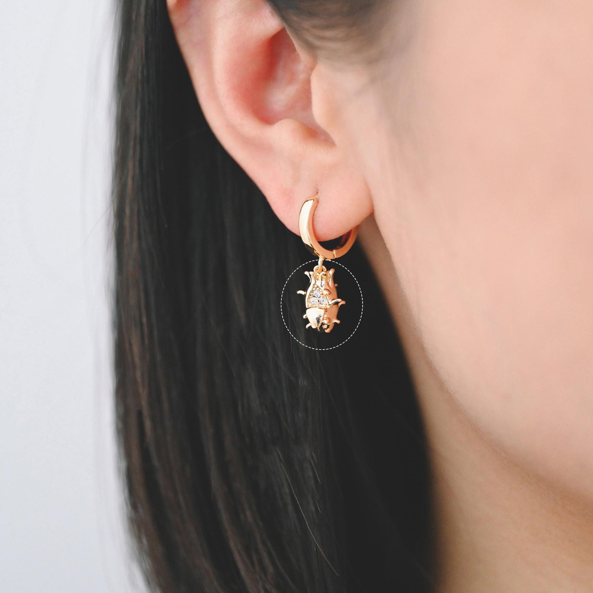 4pcs CZ pave Gold Durian/ Dragon Fruit/ Pomegranate Charms, Gold plated Brass, Dainty Fruit Charms (GB-4355)