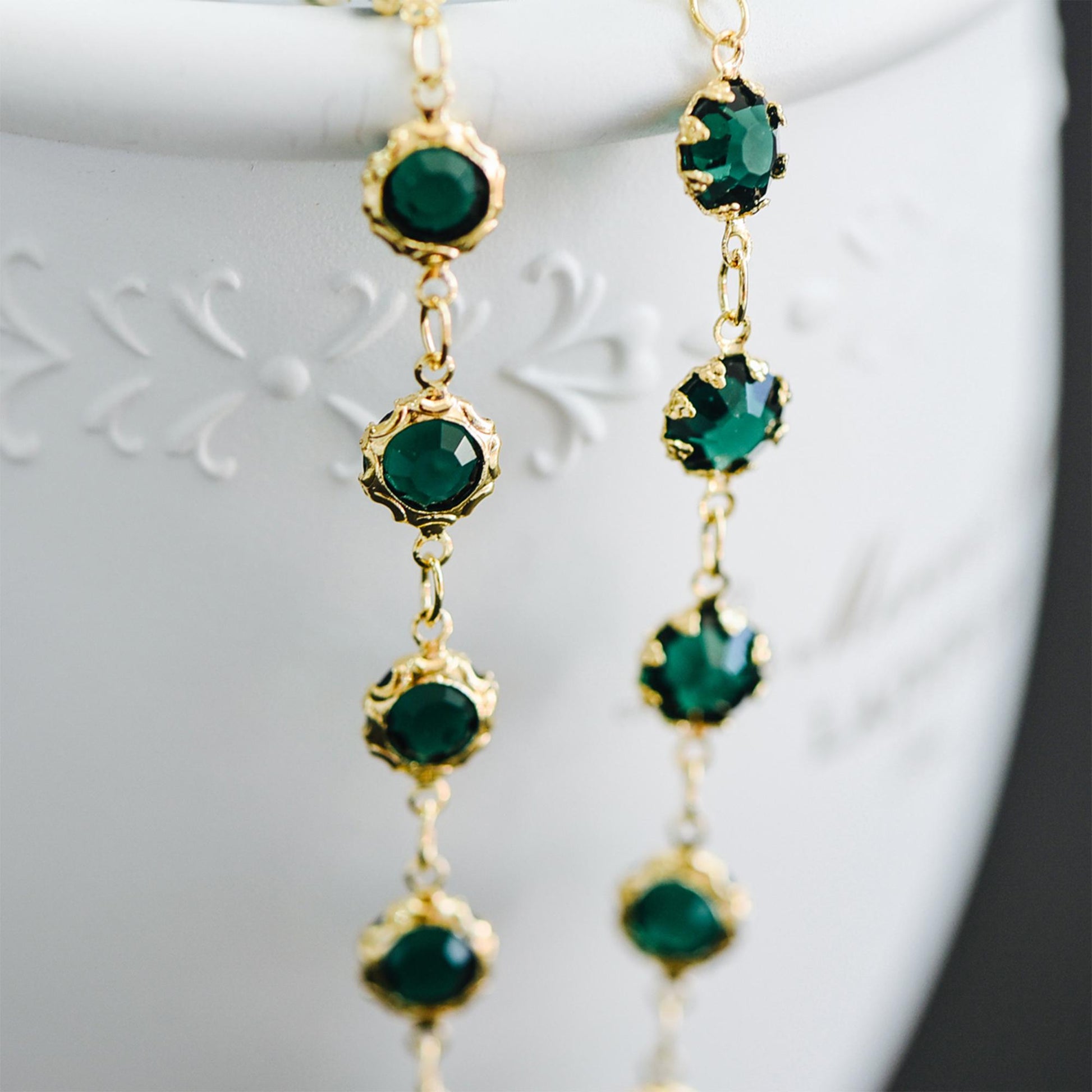 Gold plated Brass Crystal Beaded Chains, Link Chains with 7mm Flat Coin Beads, Color Not Easily Tarnish (#LK-183)/ 1 Meter=3.3 ft