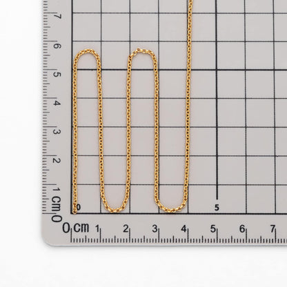 Gold/ Rhodium Plated Brass Chains 1.6mm, Round Cable Linked Chains, DIY Chain Wholesale (#LK-347)/ 1 Meter=3.3 ft