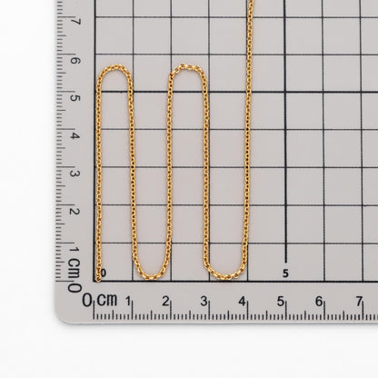 Gold/ Rhodium Plated Brass Chains 1.6mm, Round Cable Linked Chains, DIY Chain Wholesale (#LK-347)/ 1 Meter=3.3 ft