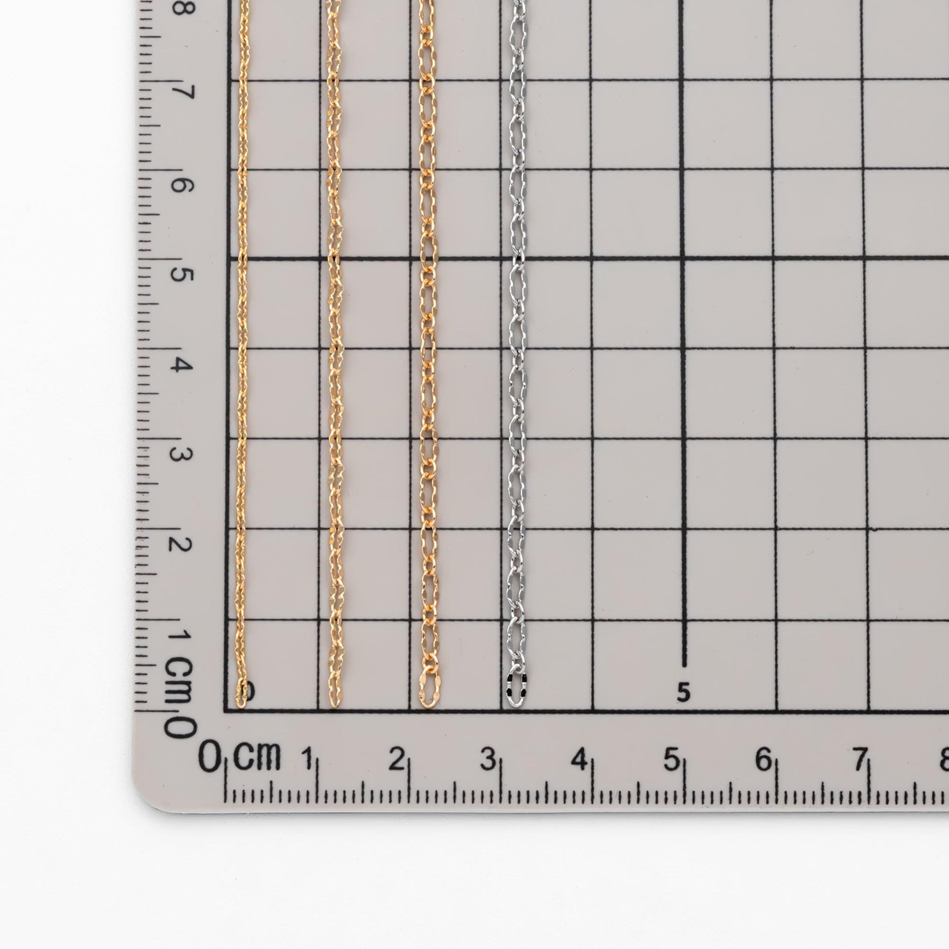 Gold/ Rhodium plated Brass Oval Cable Chains, Real Gold/ Silver Decorative Designer Chain 1.5/ 2.1/ 2.5mm (#LK-150)/ 1 Meter=3.3 ft