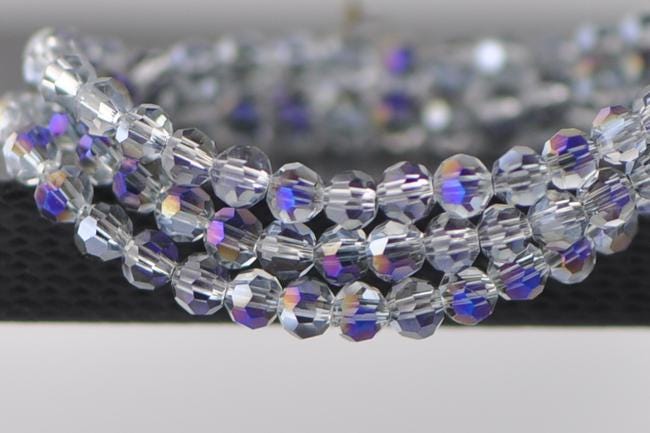 Round Crystal Glass Faceted beads 4mm, (32QZ-04)/ 95pcs