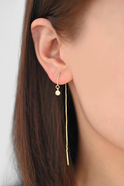 10pcs Gold/ Silver Tone Zircon Charms, Gold/ Rhodium plated Brass, White Stone Charm Connectors (GB-3897)