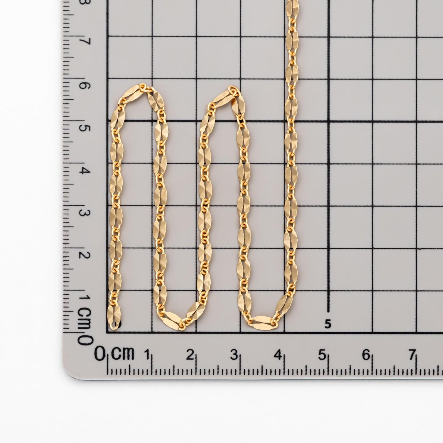 Double Bar Linked Chains 3.3mm, 18K Gold plated Brass Chain Wholesale (#LK-284)/ 1 Meter=3.3 ft