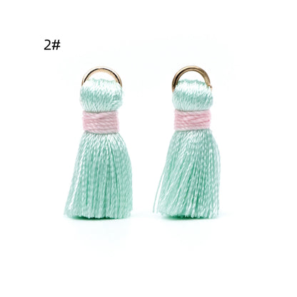 10pcs Silk Tassels, Silky Tassels Wholesale, 24mm Small Tassel Charms, (FB-032)