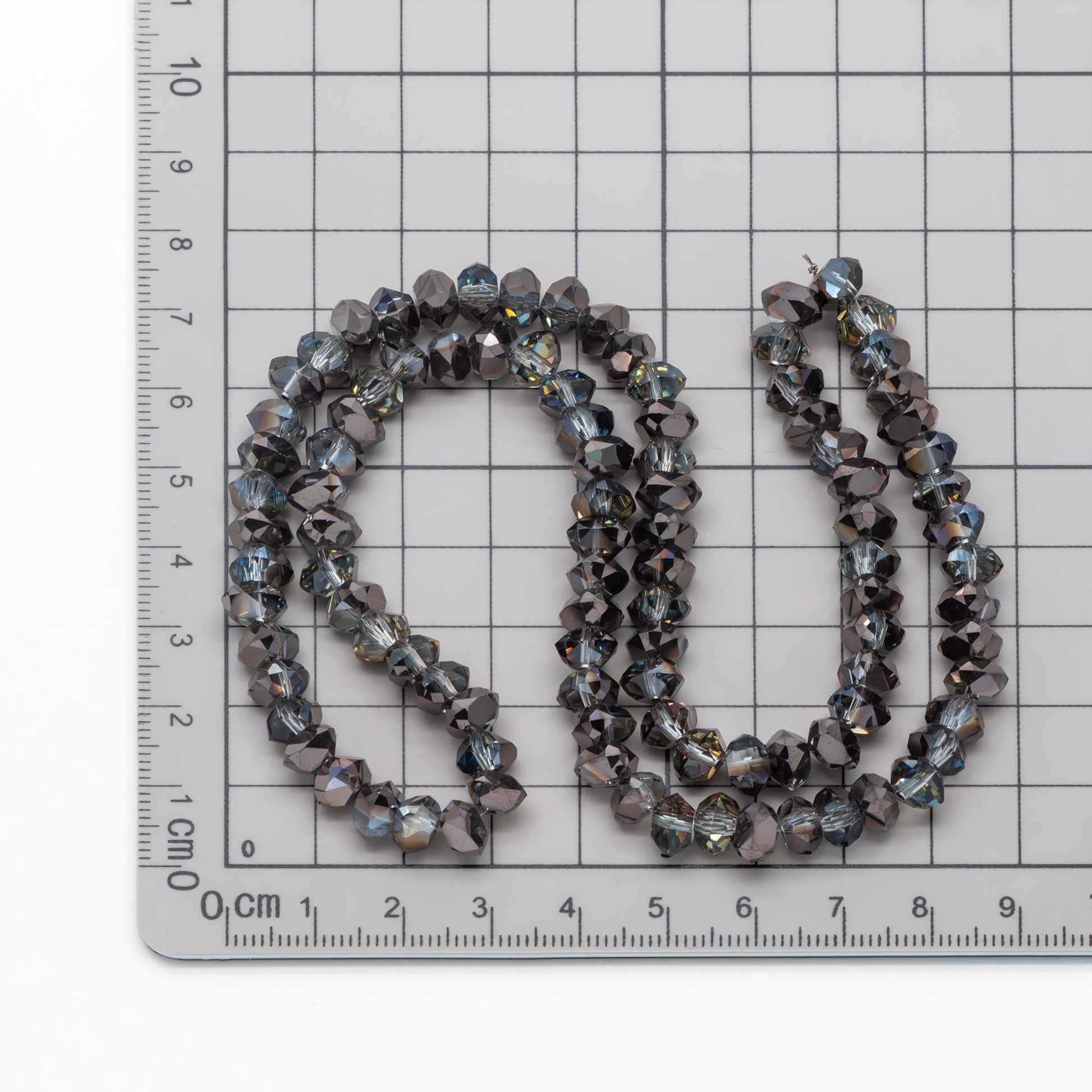 Crystal Triangle Spacer Beads 7.5mm, Faceted Glass Triangle Beads, (TS-95)/ 95 beads