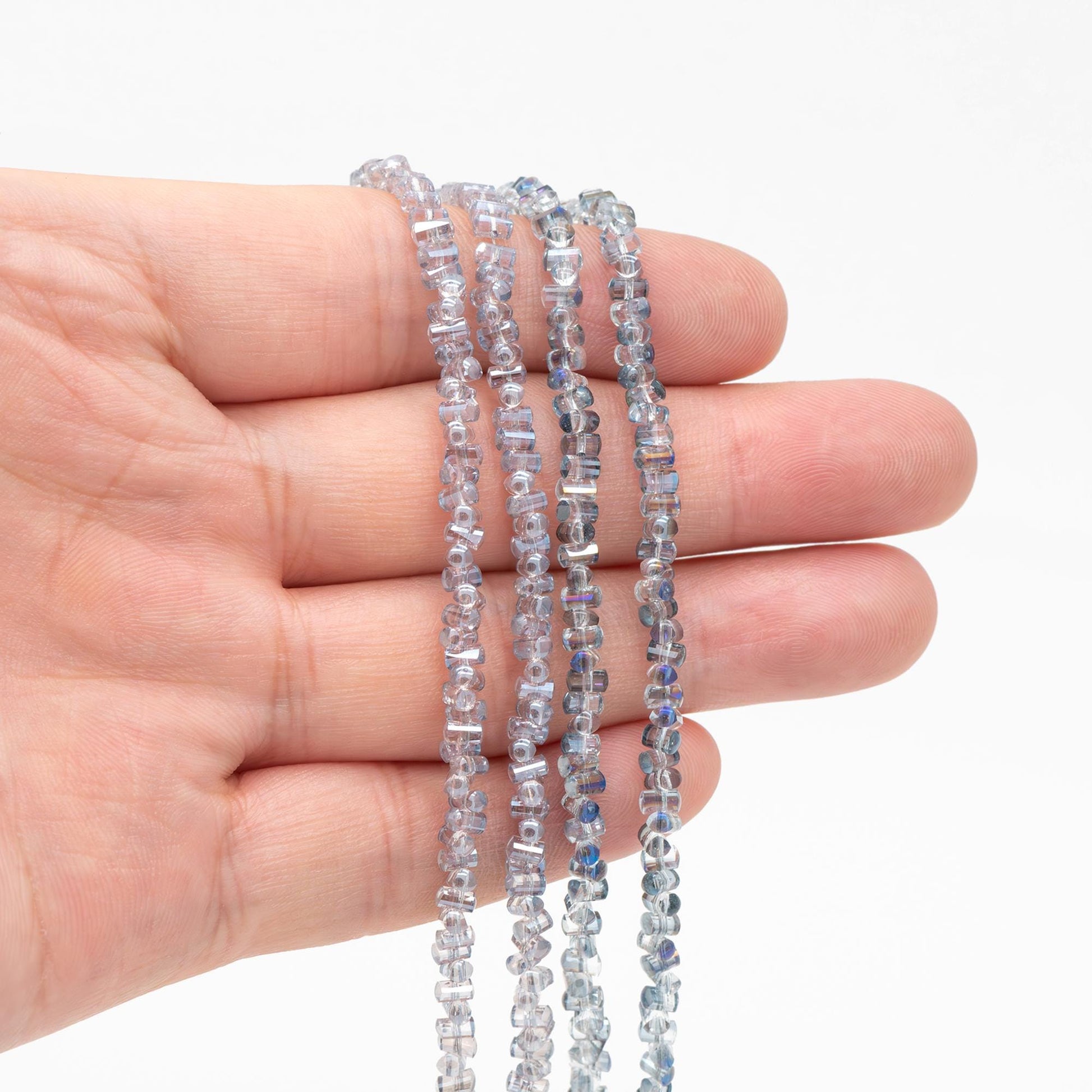 Crystal Glass Seed Spacer Beads 4x2mm, (TS-101)/ 150 beads