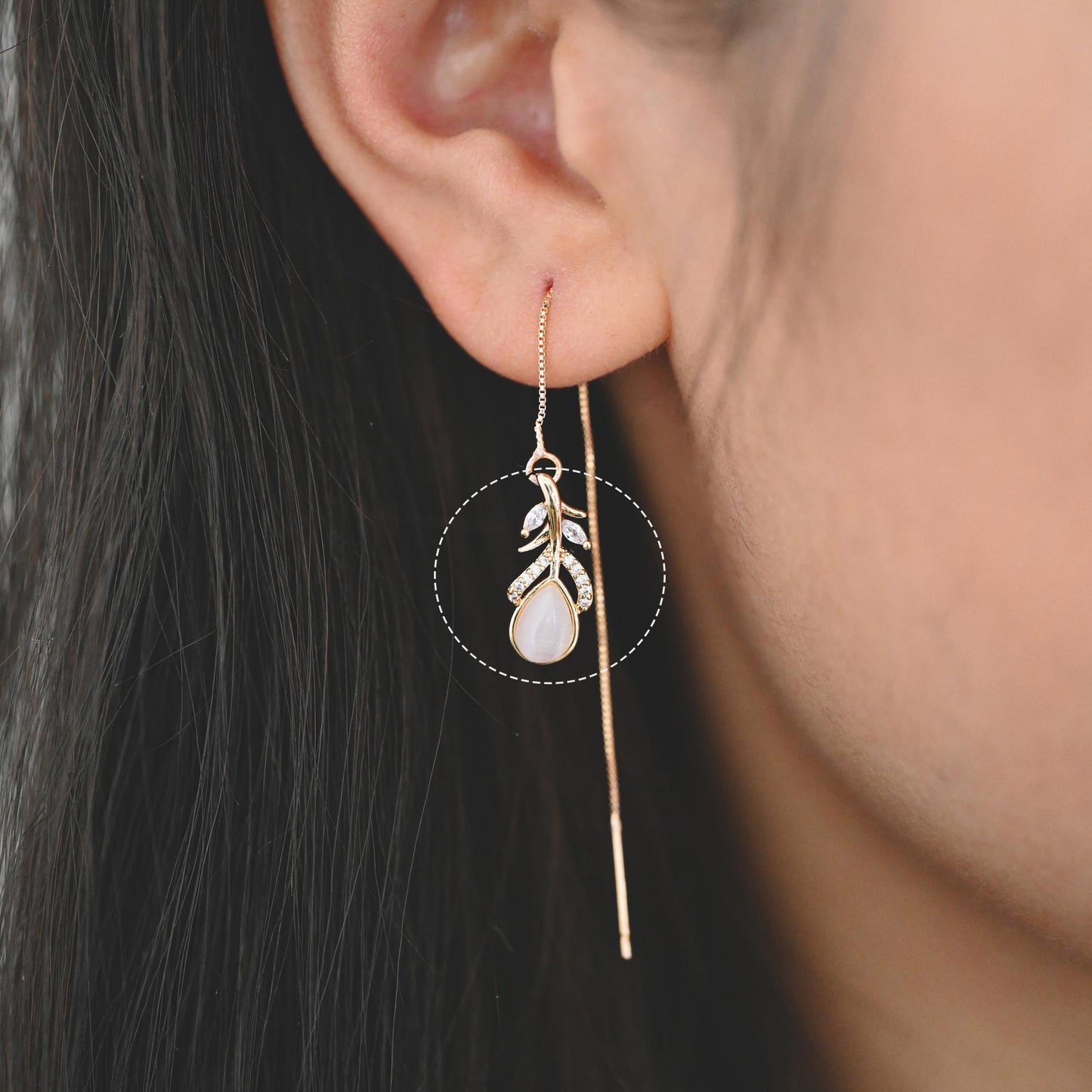 4pcs Dainty Feather Charms , 18K Gold plated Brass, CZ Gold Feather Pendants (GB-3343)