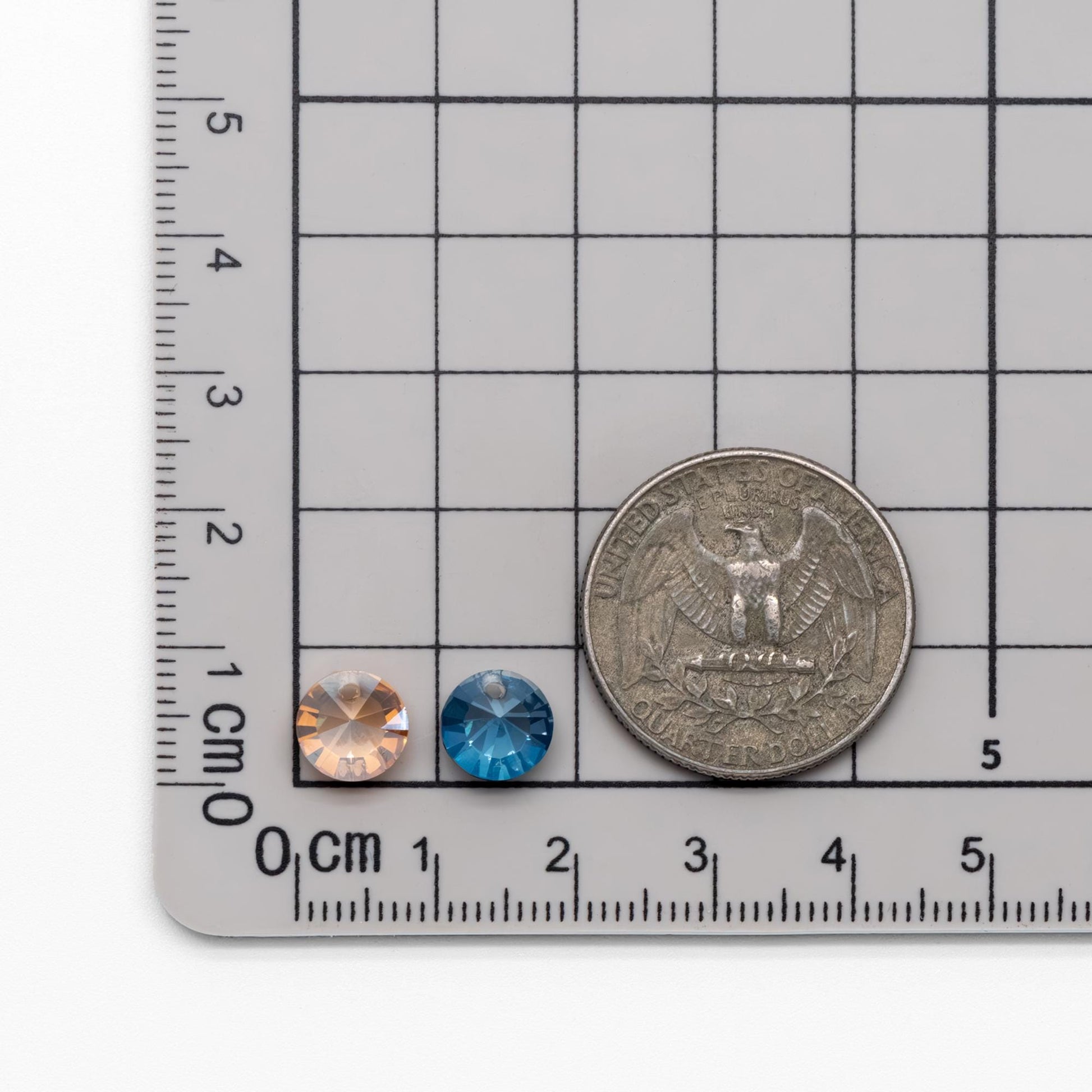 30pcs Unique Chandelier Crystal Glass Faceted Coin Cone Beads 8x6mm (TS-76)