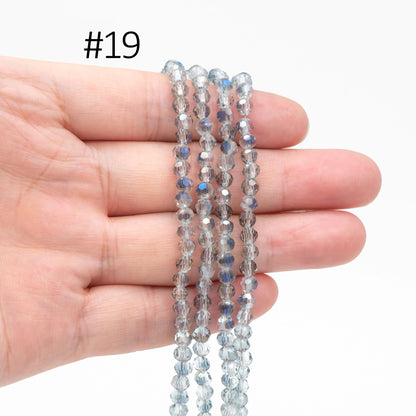Round Crystal Glass Faceted beads 4mm, (32QZ-04)/ 95pcs