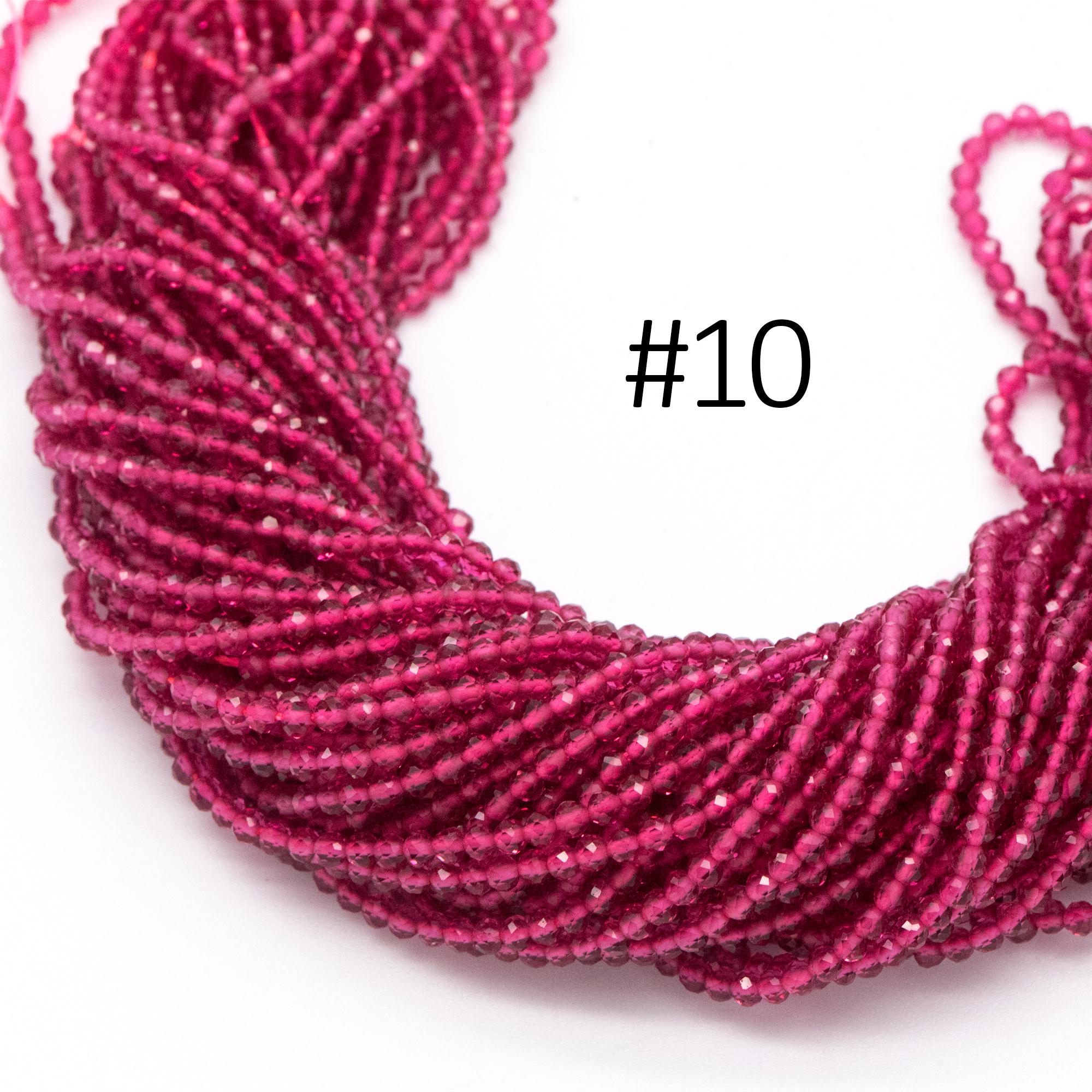 Crystal Faceted Round Beads 2mm, Tiny Size Glass Spacer Beads, (QZ-02) / 165 beads