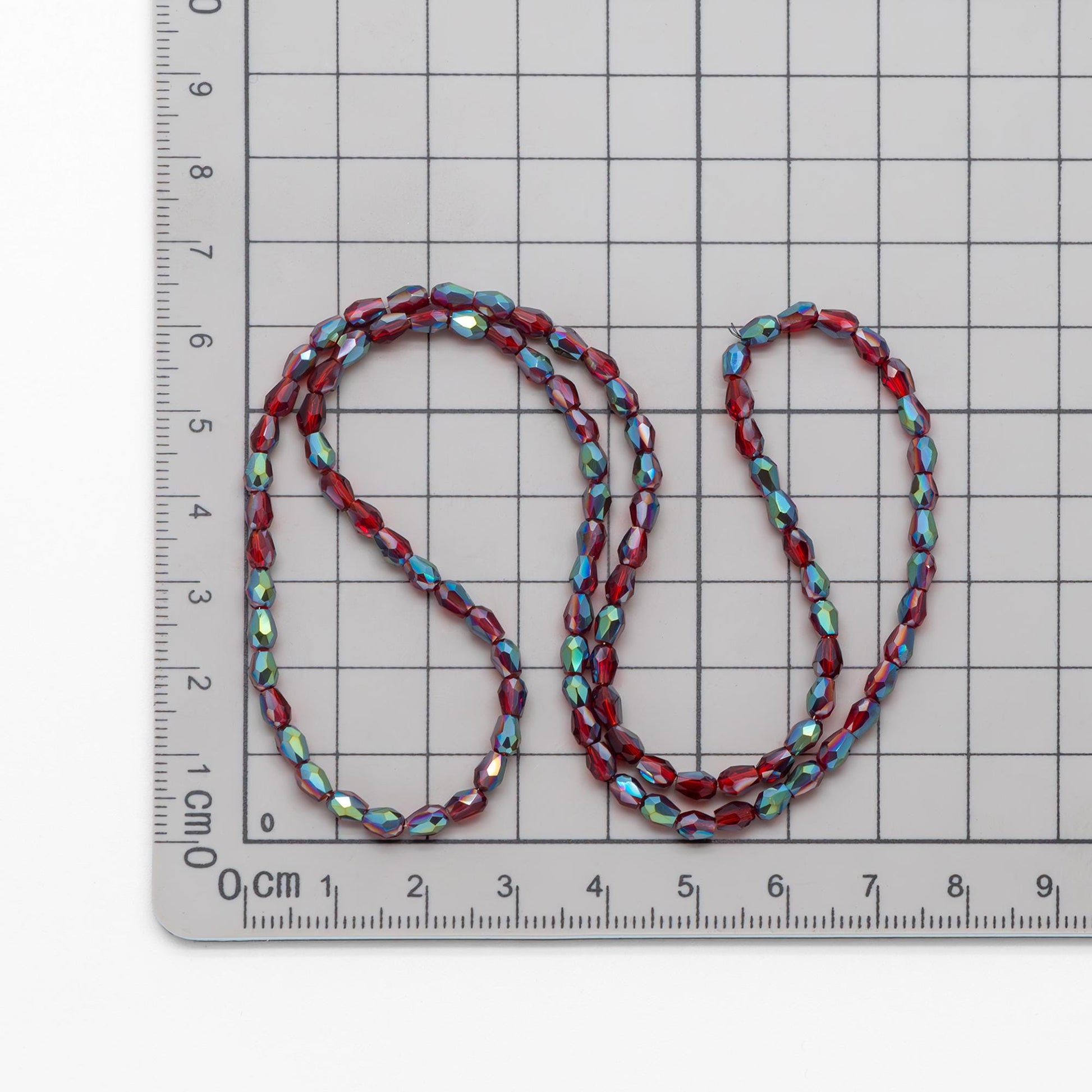 Faceted Teardrop Crystal Glass Beads 3x5mm (SS-03 )95pcs