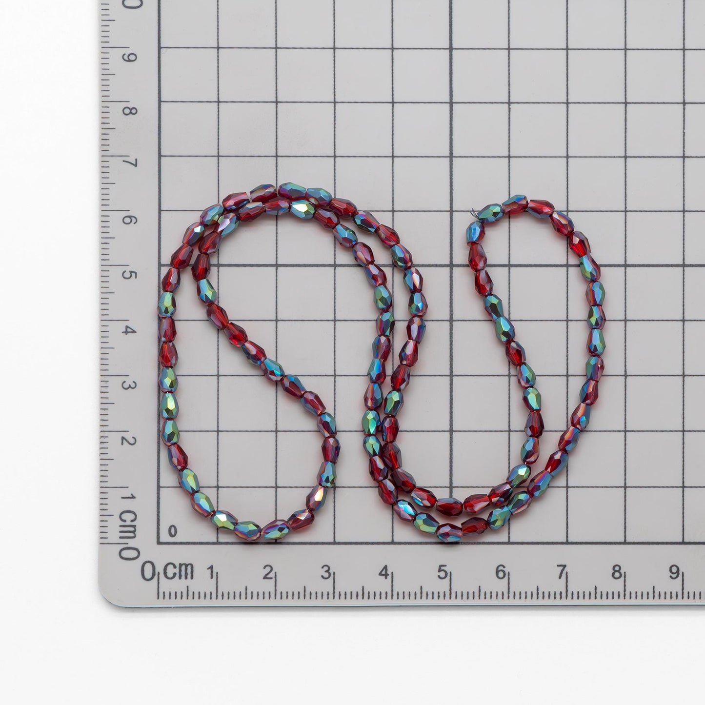 Faceted Teardrop Crystal Glass Beads 3x5mm (SS-03 )95pcs