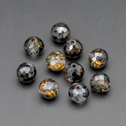 75pcs Crystal Faceted Teardrop Beads 8x7.5mm, Sparkly Glass Pear Beads, （TS-97）