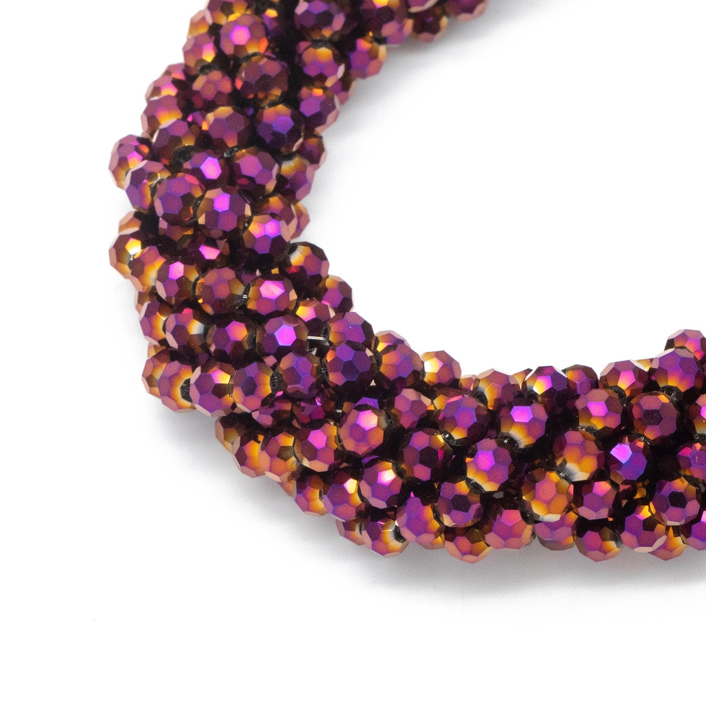 Round Crystal Glass Faceted beads 4mm, (32QZ-04)/ 95pcs