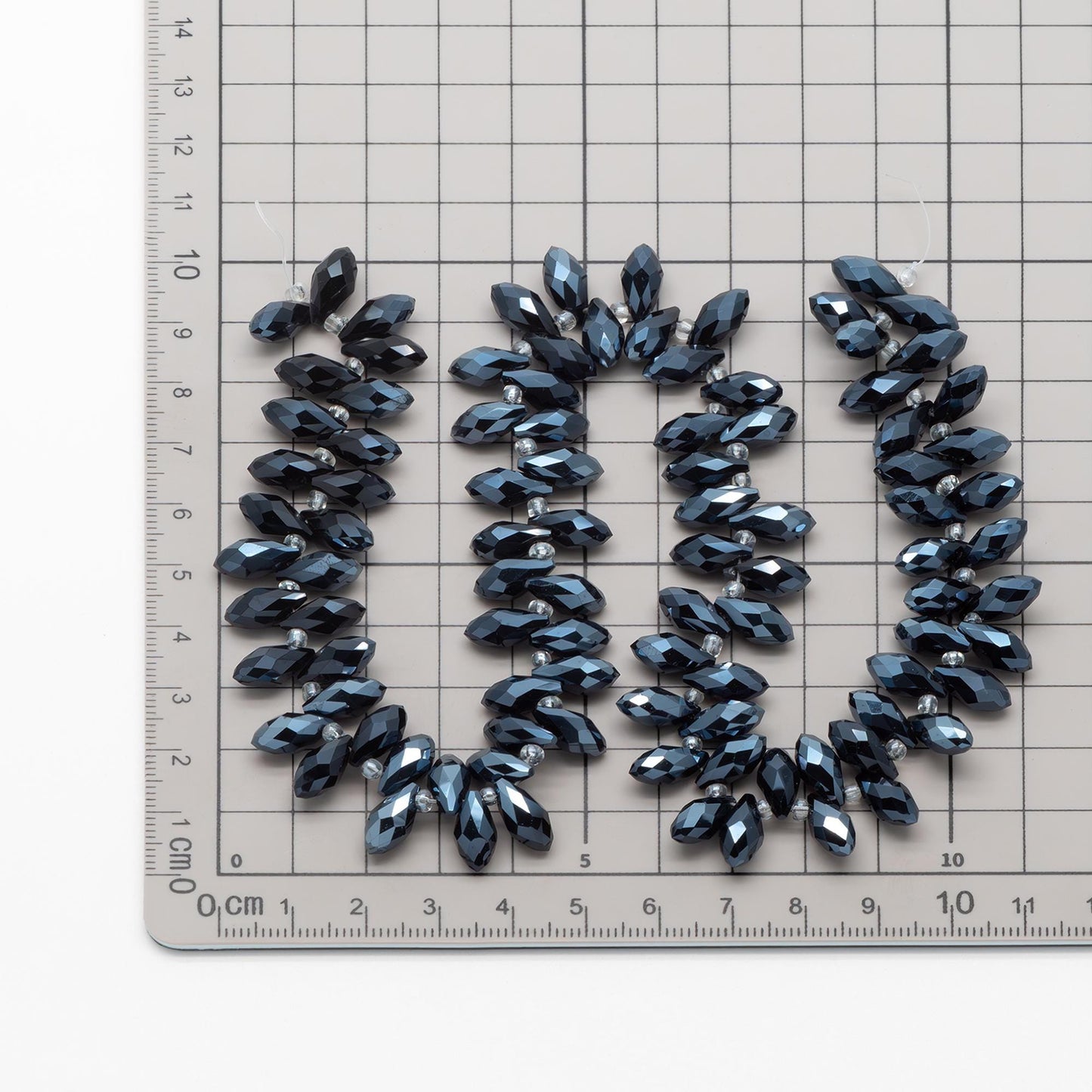 Crystal Faceted Teardrop, Glass Briolette beads 6x12mm , (HS-06)/ 95 beads