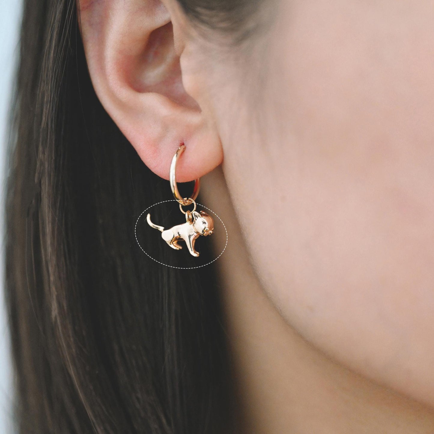 10pcs Gold/ Silver 3D Dog Charm, Gold/ Rhodium plated Brass, Jewelry Making, Diy Material, Jewelry Supplies (GB-2668)