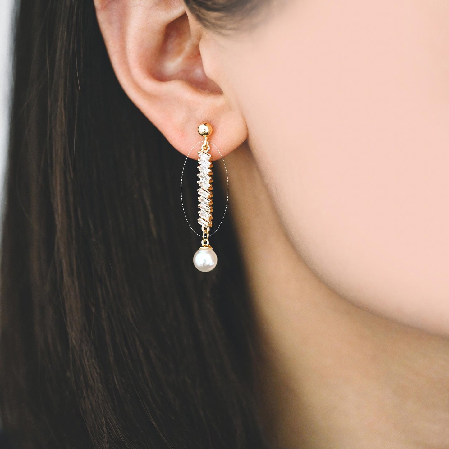 4pcs CZ pave Gold/ Silver Tone Bar Connectors, Zircon Charms, White Stone Charms (GB-1143)