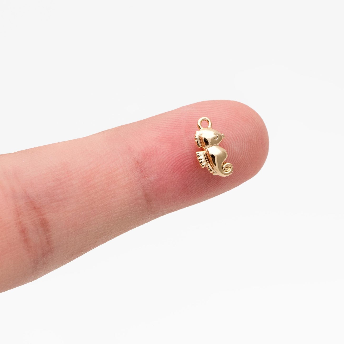 10pcs Gold Ocean Charms, 18K Gold plated Brass Beach Charms, DIY Supplies Wholesale (GB-3936)