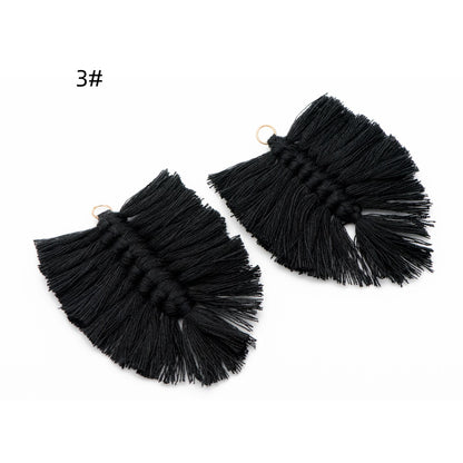 4pcs Tiered Cotton Tassels 100mm, 10 Layers Large Tassel Charms, Tassel Pendants (FB-049)