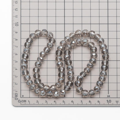 75pcs Crystal Faceted Teardrop Beads 8x7.5mm, Sparkly Glass Pear Beads, （TS-97）