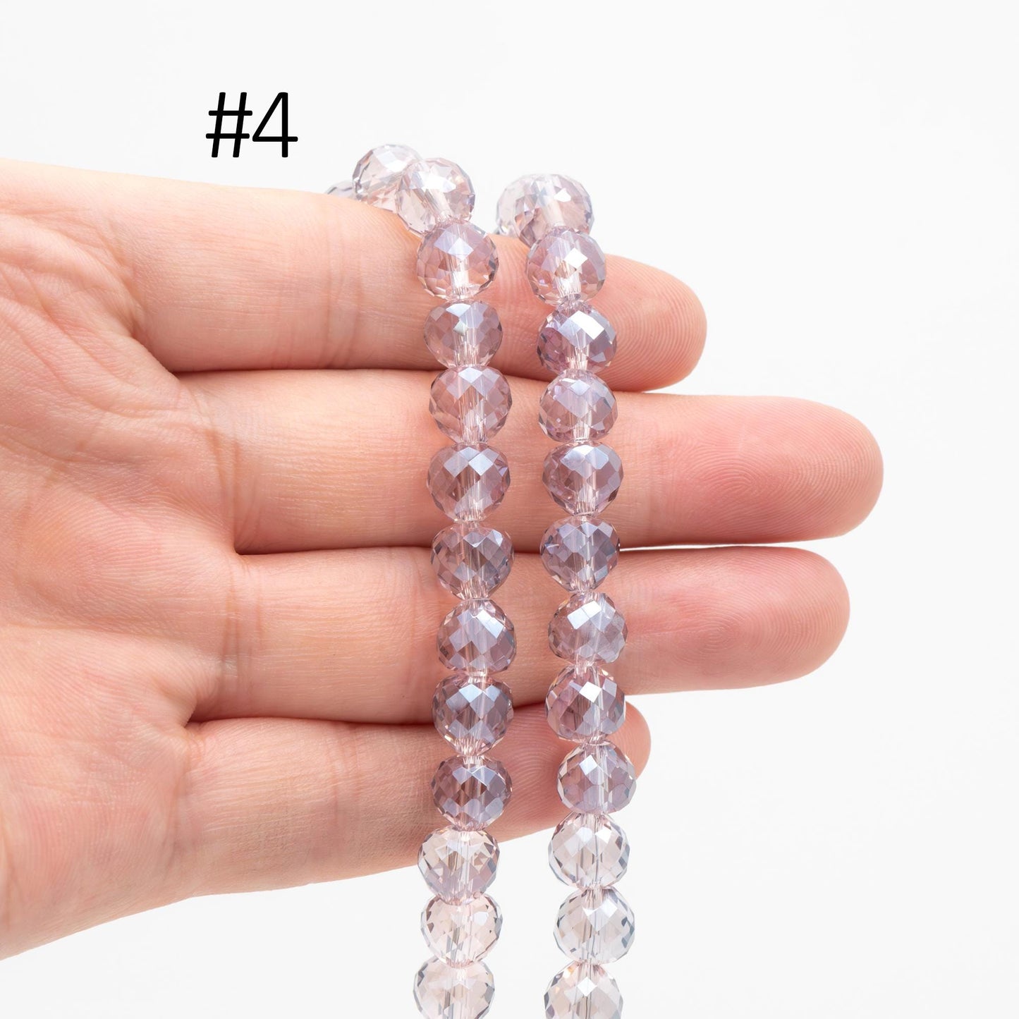 75pcs Crystal Faceted Teardrop Beads 8x7.5mm, Sparkly Glass Pear Beads, （TS-97）
