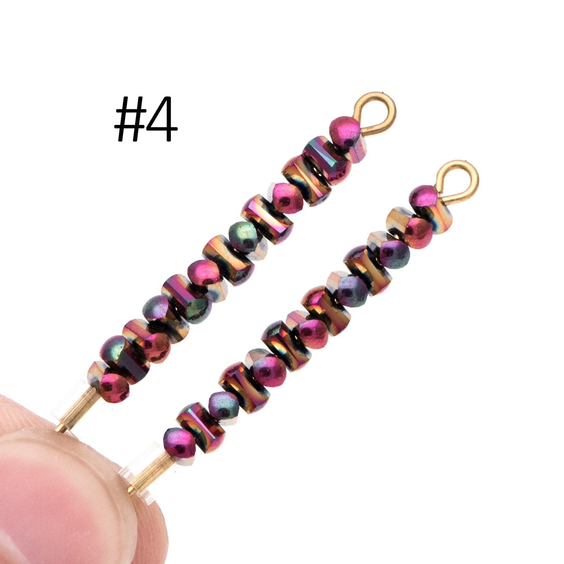 Crystal Glass Seed Spacer Beads 4x2mm, (TS-101)/ 150 beads