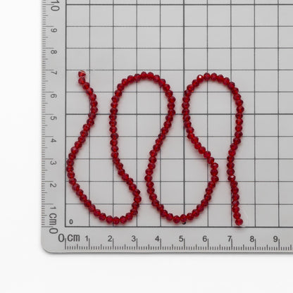 Crystal Glass Rondelle Faceted Tiny beads 2x3mm (#BZ03) (strand of 120 beads)