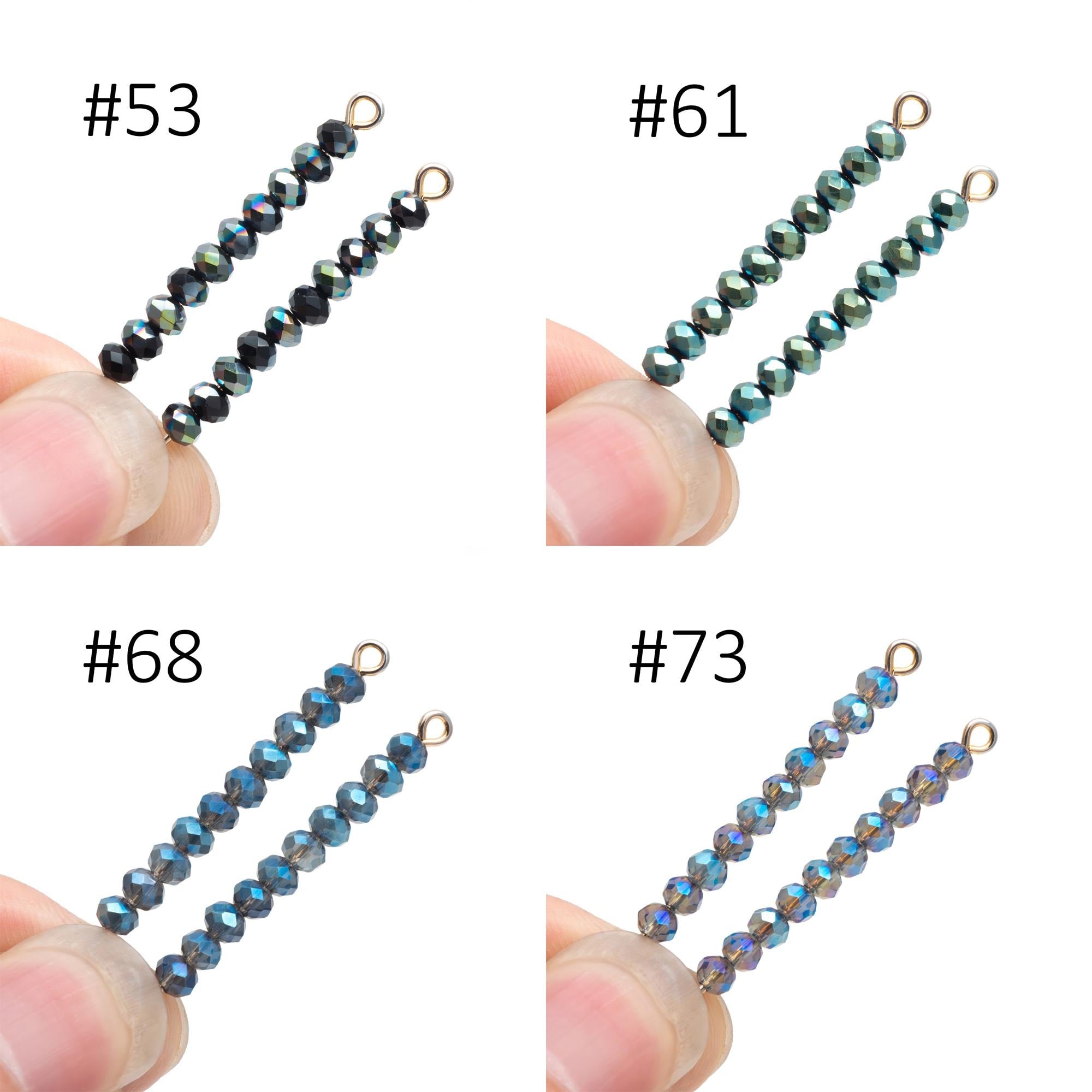 Crystal Glass Rondelle Faceted Tiny beads 2x3mm (#BZ03) (strand of 120 beads)