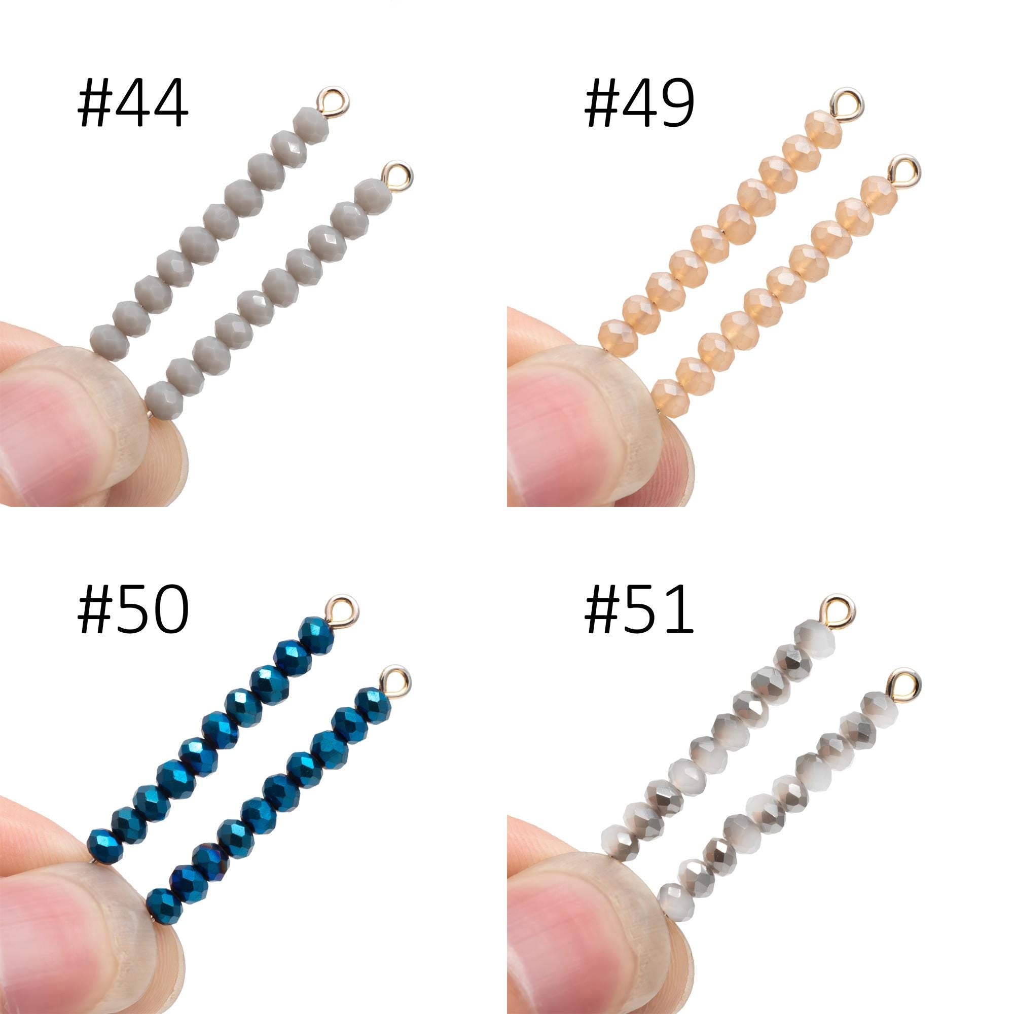 Crystal Glass Rondelle Faceted Tiny beads 2x3mm (#BZ03) (strand of 120 beads)