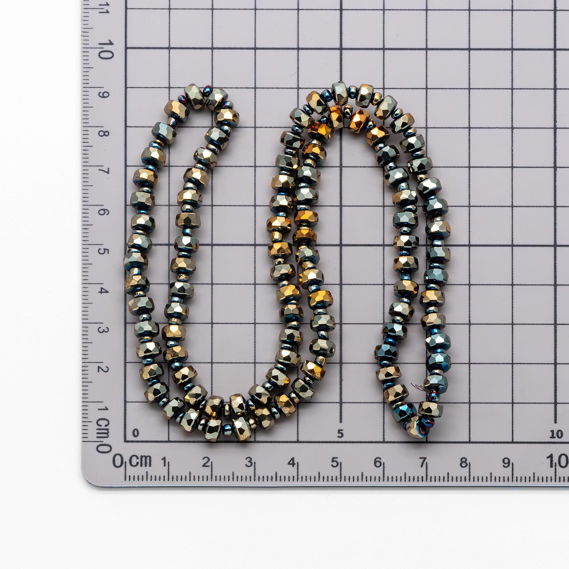 Faceted Crystal Rondelle Beads 6x4mm, Glass Coin Spacer Beads, (TS-90)/ 100 beads