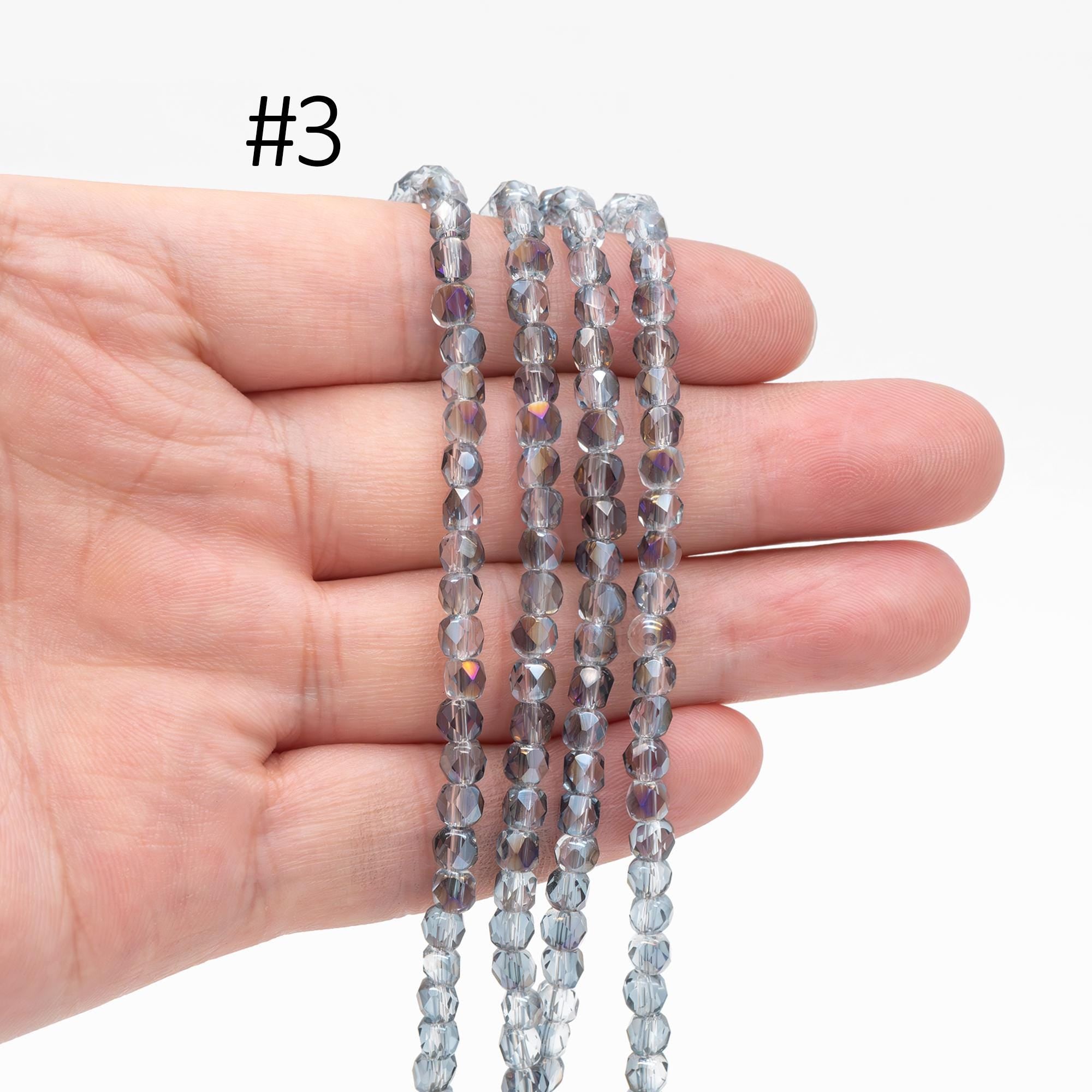 95pcs Round Crystal Glass Faceted Beads 4mm (18QZ-04)