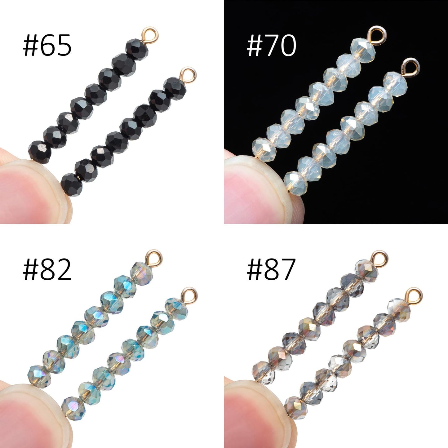 Crystal Rondelle 3x4mm, Glass Faceted Beads, 120 beads (BZ04)