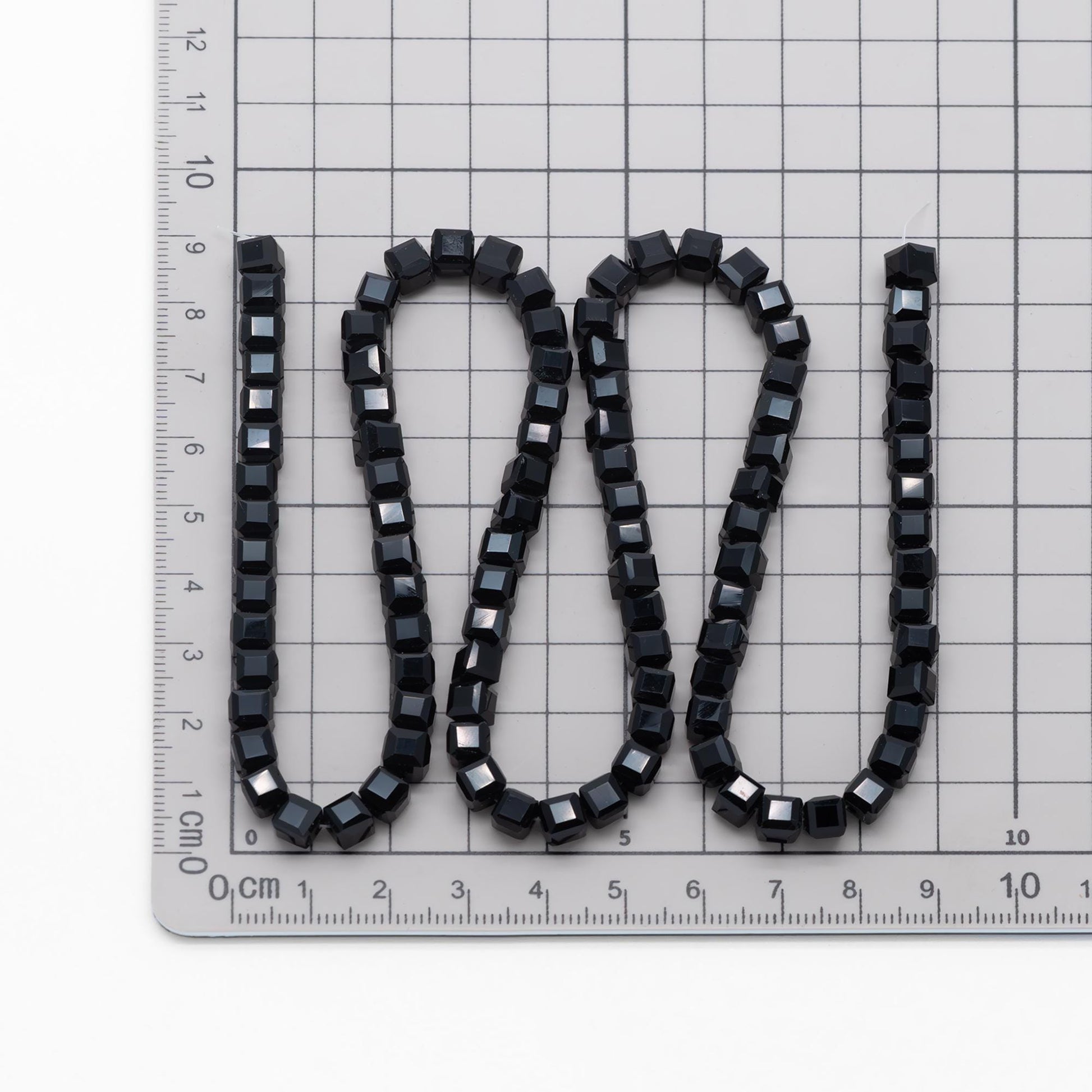 Glass Crystal Cube 6mm Opaque (FZ-06) 95pcs