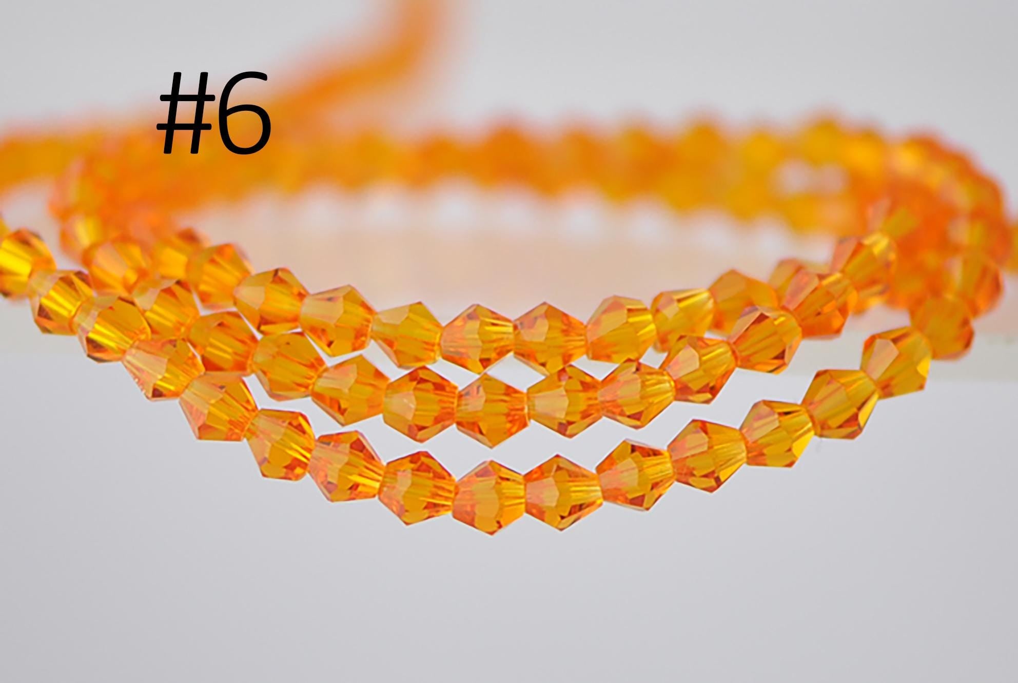 115pcs Crystal BiCone Faceted 4mm Glass Beads (LZ-04)