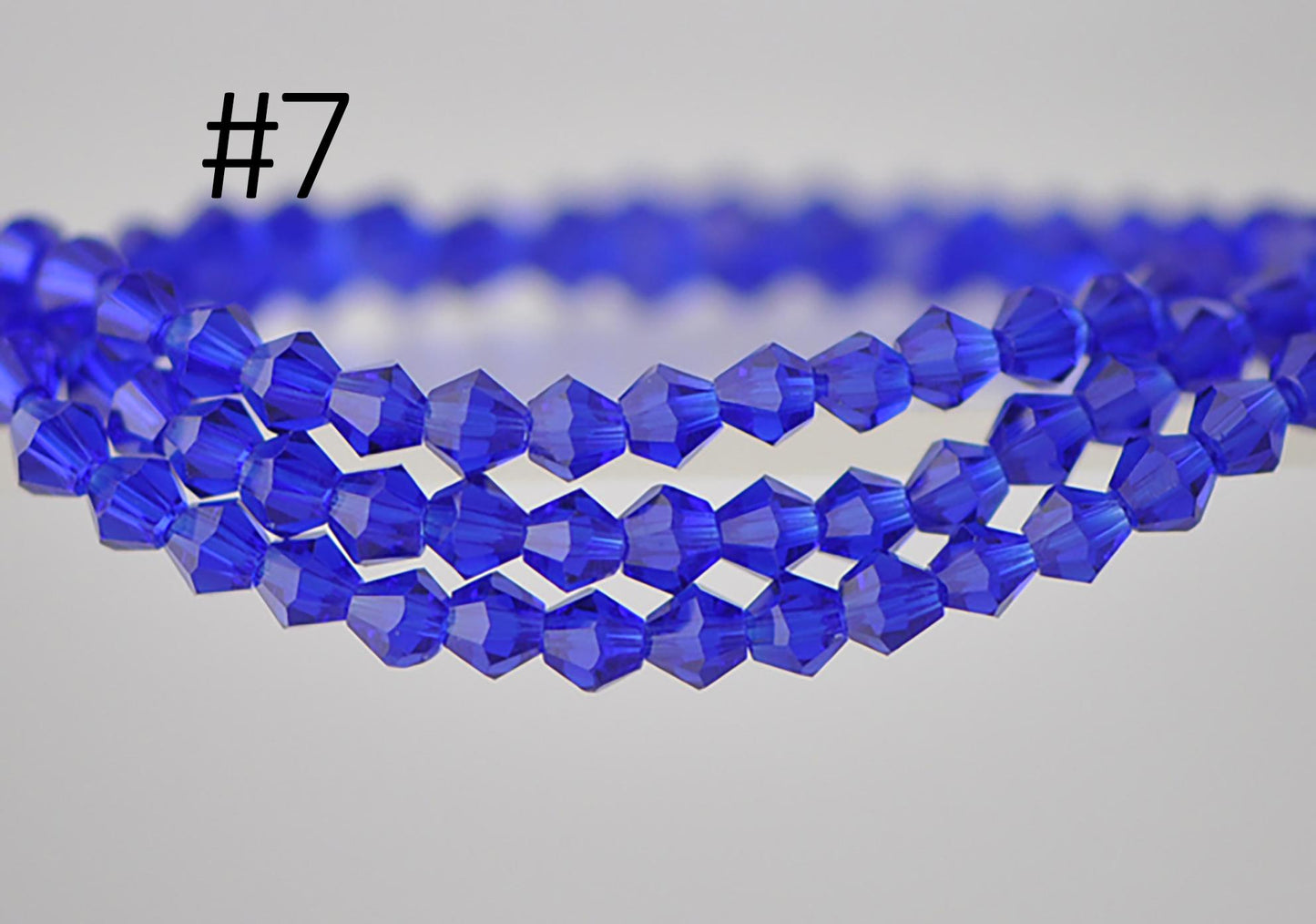 115pcs Crystal BiCone Faceted 4mm Glass Beads (LZ-04)