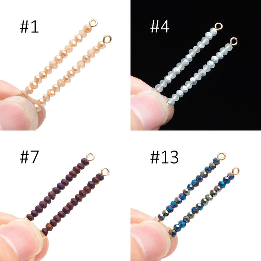 Crystal Glass Rondelle Faceted beads 3mm, You Choose Colors (#BZ99) (A set of 140 beads)