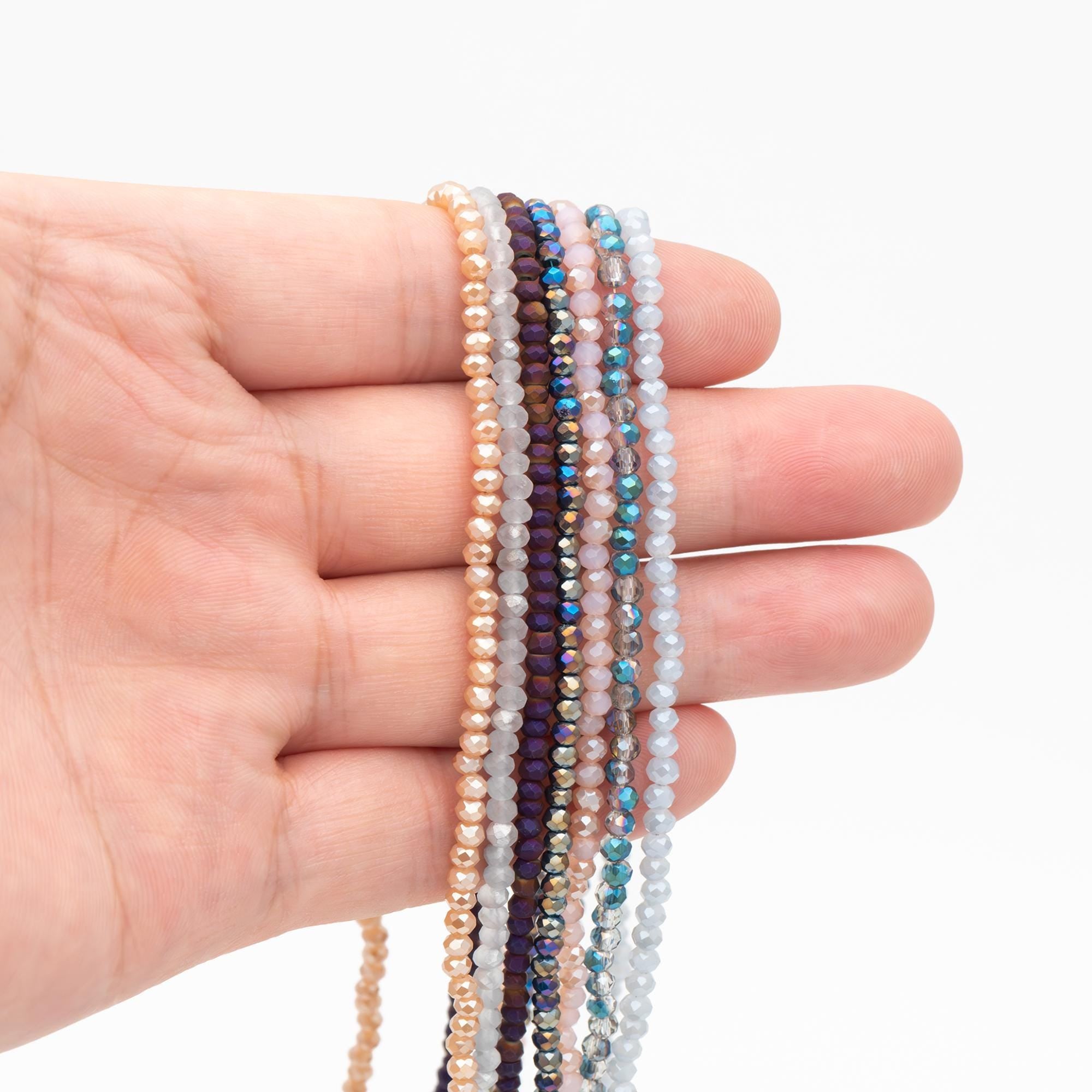 Crystal Glass Rondelle Faceted beads 3mm, You Choose Colors (#BZ99) (A set of 140 beads)