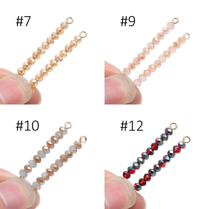 Crystal Glass Rondelle Faceted Tiny beads 2x3mm (#BZ03) (strand of 120 beads)