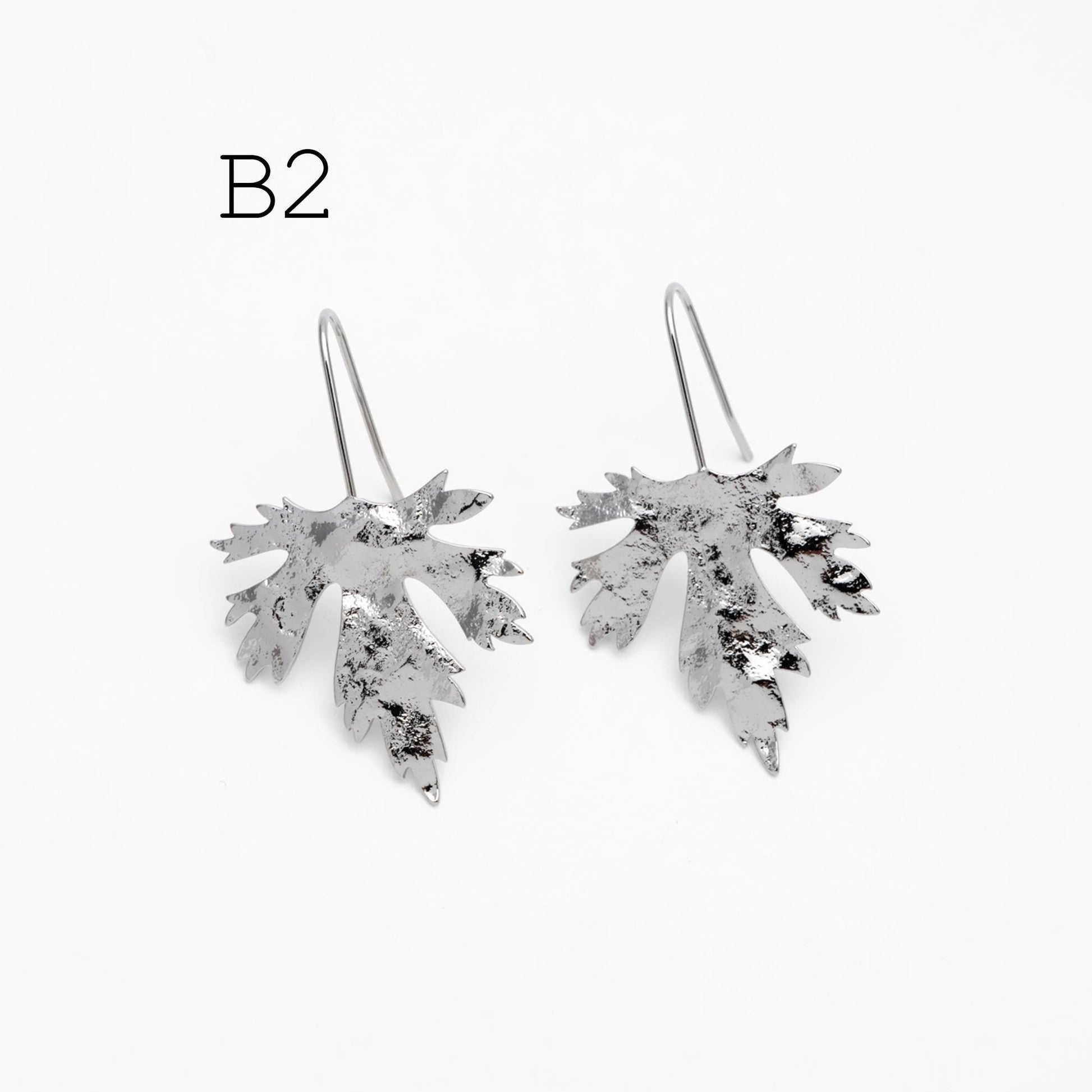 4pcs Gold/ Silver Tone Maple Leaf Ear Hooks, Simple Earwires Earring Components (GB-3323-B)